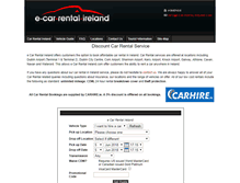 Tablet Screenshot of e-car-rental-ireland.com